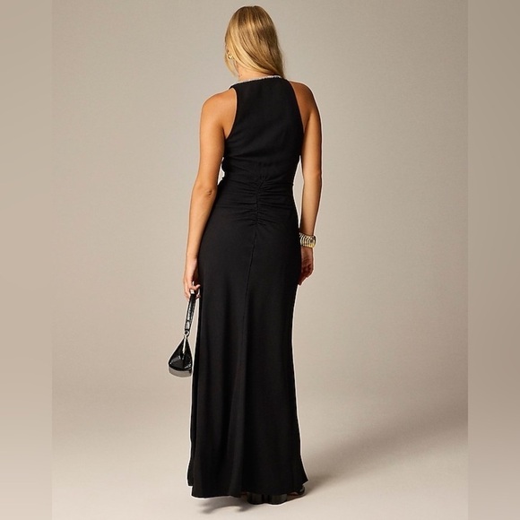J Crew Full-length embellished ruched dress CD510 - Picture 2 of 6